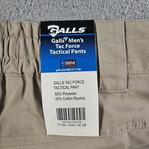 NEW GALLS Tac Force Tactical Cargo Pants Men‎ Size 46 OB Unhemmed Light Khaki
